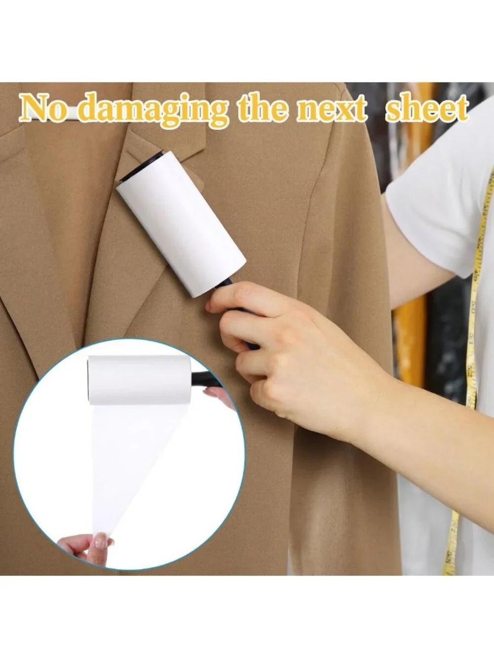 Extra Sticky Lint Rollers for Pet Hair - 2700 Sheets, Portable Remover with 10